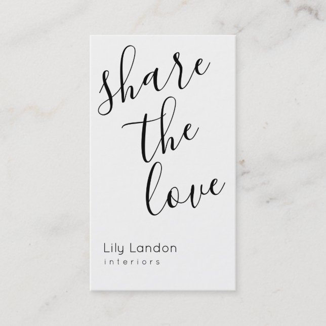 Modern svart & vit  Referral (Framsida)