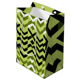 Modern svart-vit wasabi geometrisk skarp konst