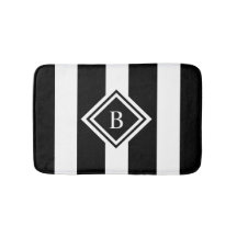 Modern svart, vitt, fasat monogram minnesskum