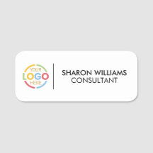 Modern Svart Vitt Företag Logotyp Anställd Magneti