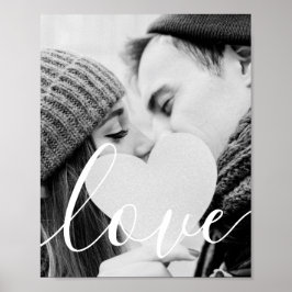 Modern svart, vitt foto poster
