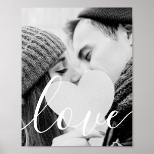 Modern svart, vitt foto poster