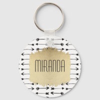Modern svarta och vita Hand plockade-pilar Monogra