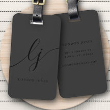 Modern svartfärgad Elegant i Monogram