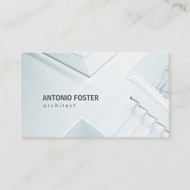 Modern svartvit Insida-designer Visitkort (Framsida)