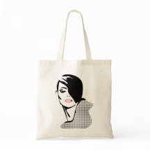 Modern svartvit kvinna porträtt-minimalist