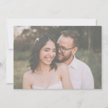 Modern svartvit, minimalistisk Bröllop