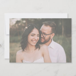 Modern svartvit, minimalistisk Bröllop Spara Datumet