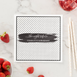 Modern svartvit minimalistisk repetition pappersservett