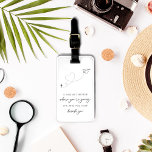 Modern svartvit Möhippa-favoriter Bagagebricka<br><div class="desc">Öka möhippan eller bröllop med vår moderna Black and White-Möhippa - favoritkod för bagage. Dessa svarta och vita bagagemärken gör perfekten till en tjänst med ett minimalistiskt handskript för pappra flygplan och elegant. De är ett underbart tillägg till ditt smekmånadstemerade firande och en snyggt och en praktisk keepé för dina...</div>