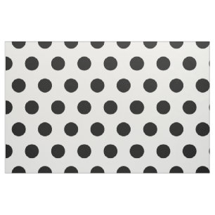 Modern svartvit polka dots tyg