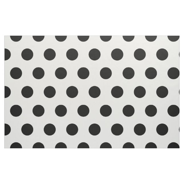 Modern svartvit polka dots tyg (Fat Quarter)