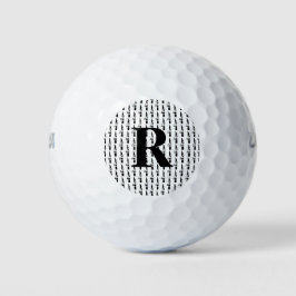 Modern svartvit Snyggt i svartvit monogram med enk