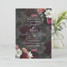 Modern svartvit tema med burgundsblommor