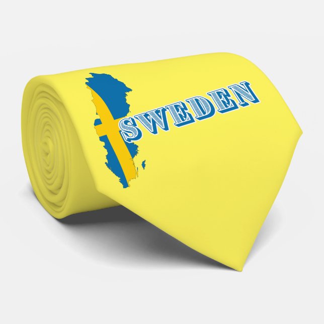 Modern sverige Sveda Art Brev karta Flagga Souveni Slips (Rullad)