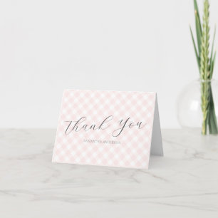 Modern + Sweet Rosa Gingham Girl Baby Shower Tack Kort