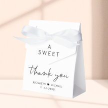 Modern Sweet Thank You Bröllop