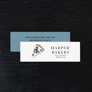 Modern Sweets Bakery Professionell Business Mini Visitkort