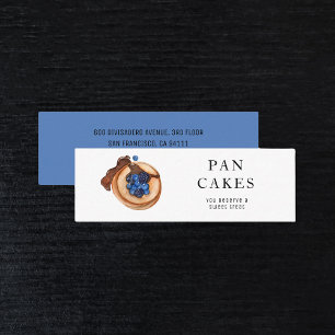 Modern Sweets Pancake Bakery Professionell Busines Mini Visitkort