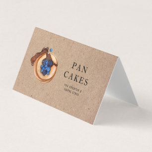Modern Sweets Pancake Bakery Professionell Busines Visitkort