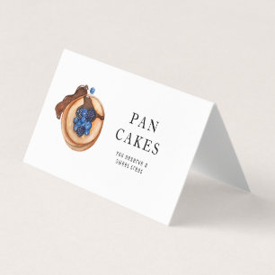 Modern Sweets Pancake Bakery Professionell Busines Visitkort