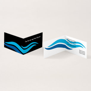 Modern Swimming Bassäng Service Visitkort