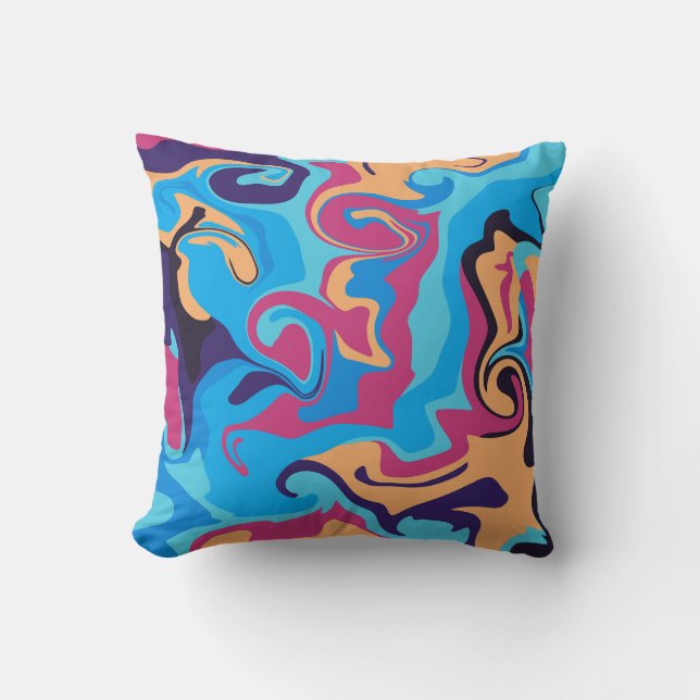 Modern Swirl Kudde (Framsida)