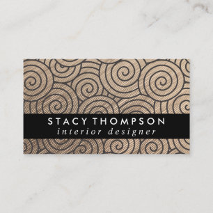 Modern Swirl Mönster Design Visitkort