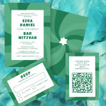 Modern Swirl Star av David Anpassningsbar Pub Bat  OSA Kort<br><div class="desc">Perfekt OSA kort för ett bat mitzvah, pub mitzvah eller annat judiskt firande! Hand skapade konst åt dig. FULLT ANPASSADE! Klicka på "Anpassa" ovan om du vill redigera texten. Klicka på "Redigera med verktyg" om du vill justera typsnitt, färg och placeringar och ta bort baksidans design om du vill. Du...</div>