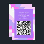 Modern Swirl Star av David QR Code Pub Bat mitzvah Tilläggskort<br><div class="desc">Kammare för perfekt eller OSA kort för bat mitzvah, pub mitzvah eller annat judiskt firande! Hand skapade konst åt dig. FULLT ANPASSADE! Klicka på "Anpassa" ovan om du vill redigera texten och lägga till länken till QR-koden. Klicka på "Redigera med verktyg" om du vill justera typsnitt, färg och placeringar och...</div>