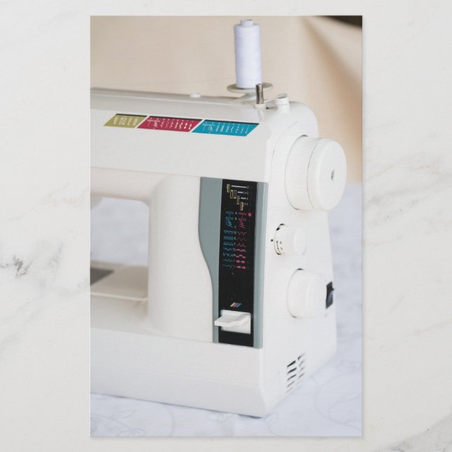 Modern sydd maskin flygblad (Framsidan)