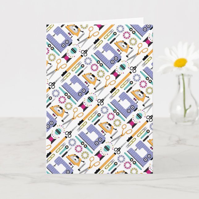 Modern syförsörjning och Verktyg Mönster Kort (Liten växt)