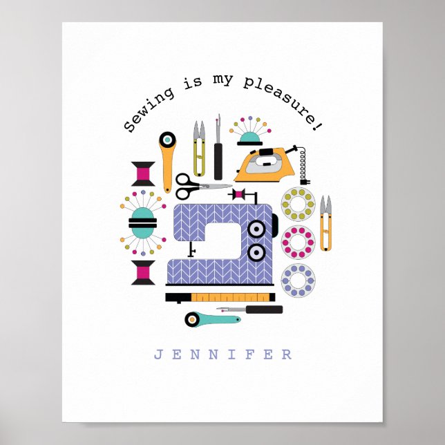 Modern syförsörjning och Verktyg Mönster Poster (Framsidan)