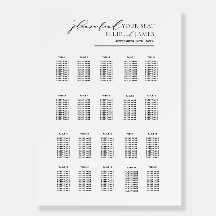 Modern symbol för sätesdiagram i Elegant bröllop