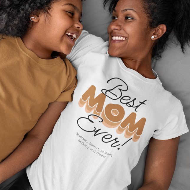 Modern T-shirt för bästa mamma någonsin (Skapare uppladdad)