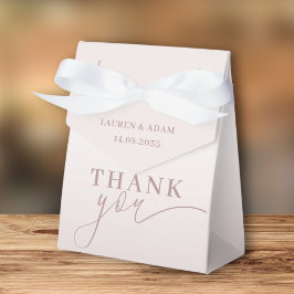 Modern Tack Calligraphy Rose Guld Presentaskar