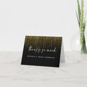 Modern Tack Edgy Guld Glitter Kort