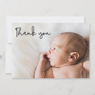 Modern tack för att du har skrivit Baby-fotot Meddelande