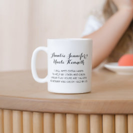 Modern Tack för att vara mina gudföräldrar Kaffemugg
