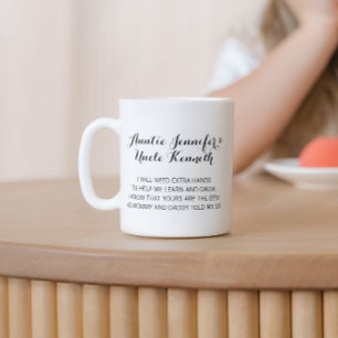 Modern Tack för att vara mina gudföräldrar Kaffemugg