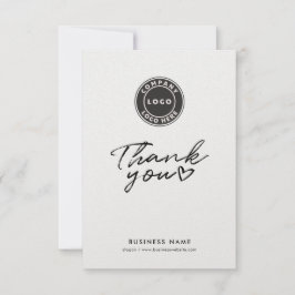 Modern Tack för Business Logotyp Script Kort