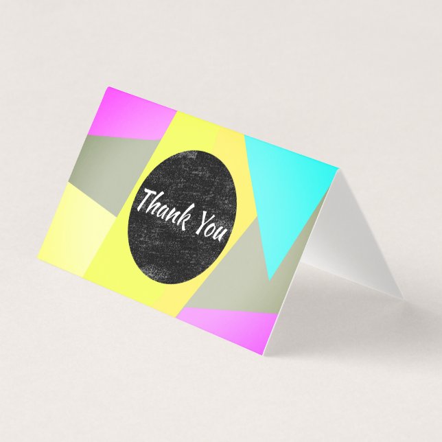 modern tack för geometrisk abstrakt kort (Framsida)