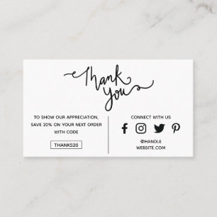 Modern Tack Promo Code Social Media Logotyp Visitkort