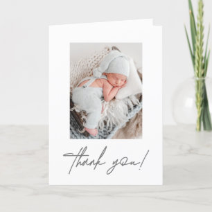 Modern Tack Script Pojke Photo Tack Meddelande