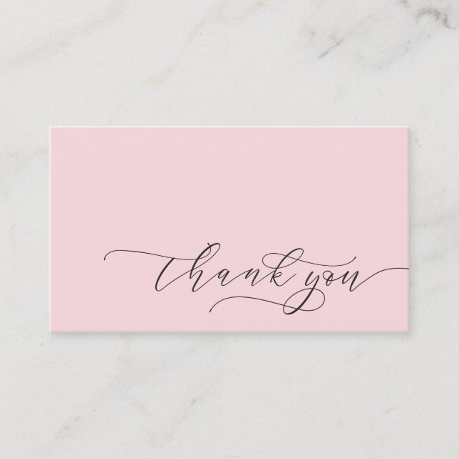 Modern Tack Script Small Branding | ROSA Visitkort (Framsida)