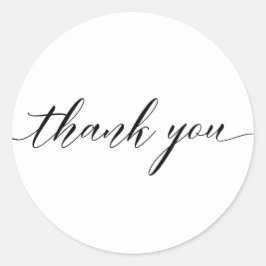 Modern Tack Skrift Kalligrafi Klistermärke