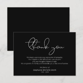 Modern Tack Sympati för skript Kort