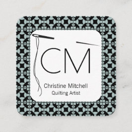 Modern täckehantverkare fyrkantigt visitkort