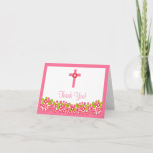 Modern tackkort för blommigtkorreligiösa