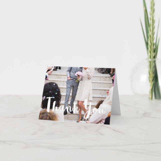 Modern Tackkort för Foto (Framsida)